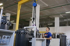 installation of absorber-columns