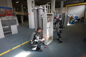 binding of the control cabinet